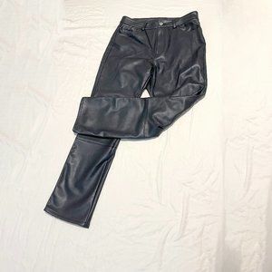 Faux Leather Trousers